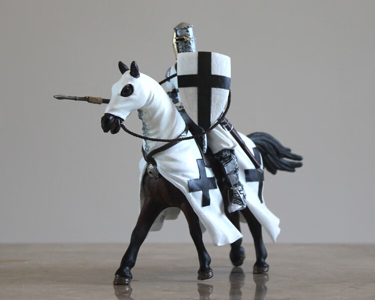 75寸 十字军骑士团之条顿骑士团人马套装 条顿罩袍剑骑【图片 价格