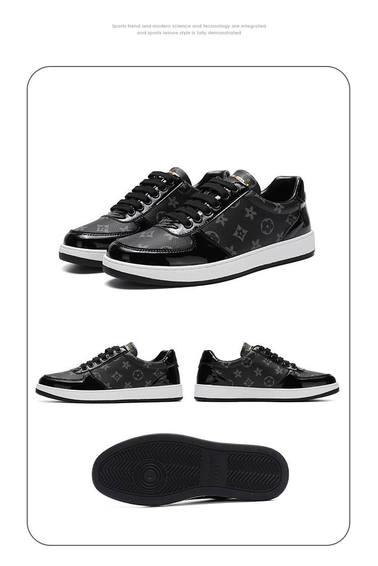 酷奇酷琦双g专柜男鞋欧洲站2022新款冬季感时尚印花潮流板鞋男休闲鞋