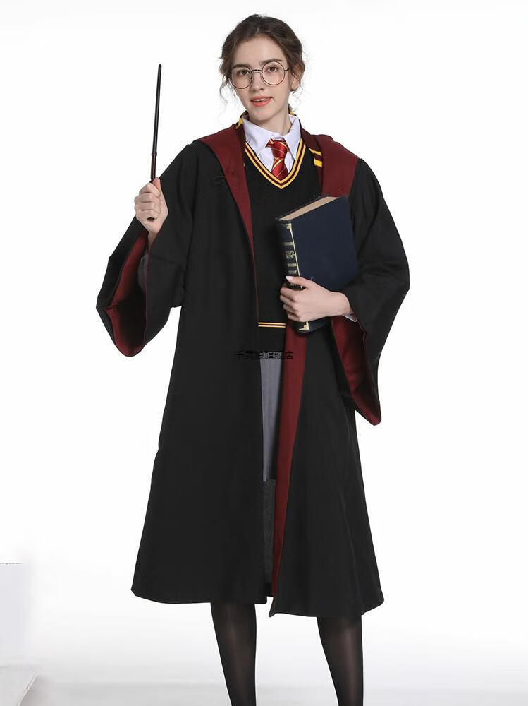 魔法学院袍子哈利波特cosplay服装魔法袍子环球周边斗篷校服巫师袍斯