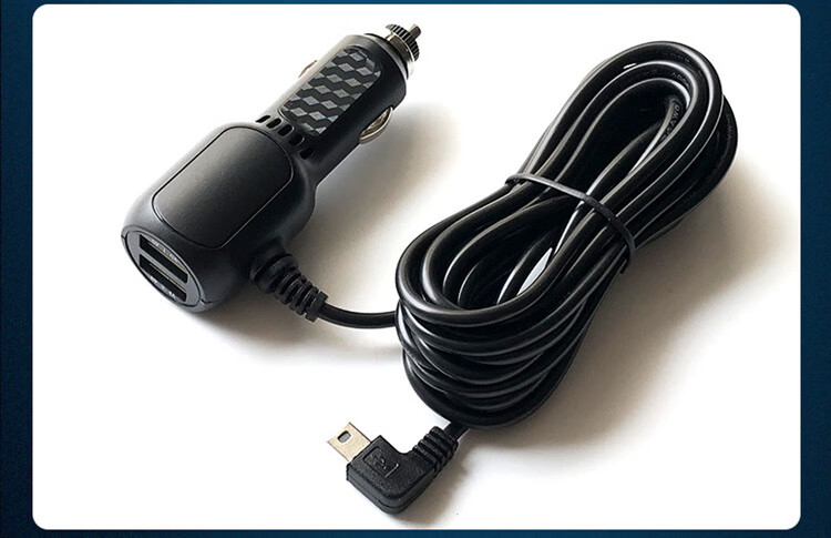 远燕适用于行车记录仪车充电源线双usb口点烟器q3.