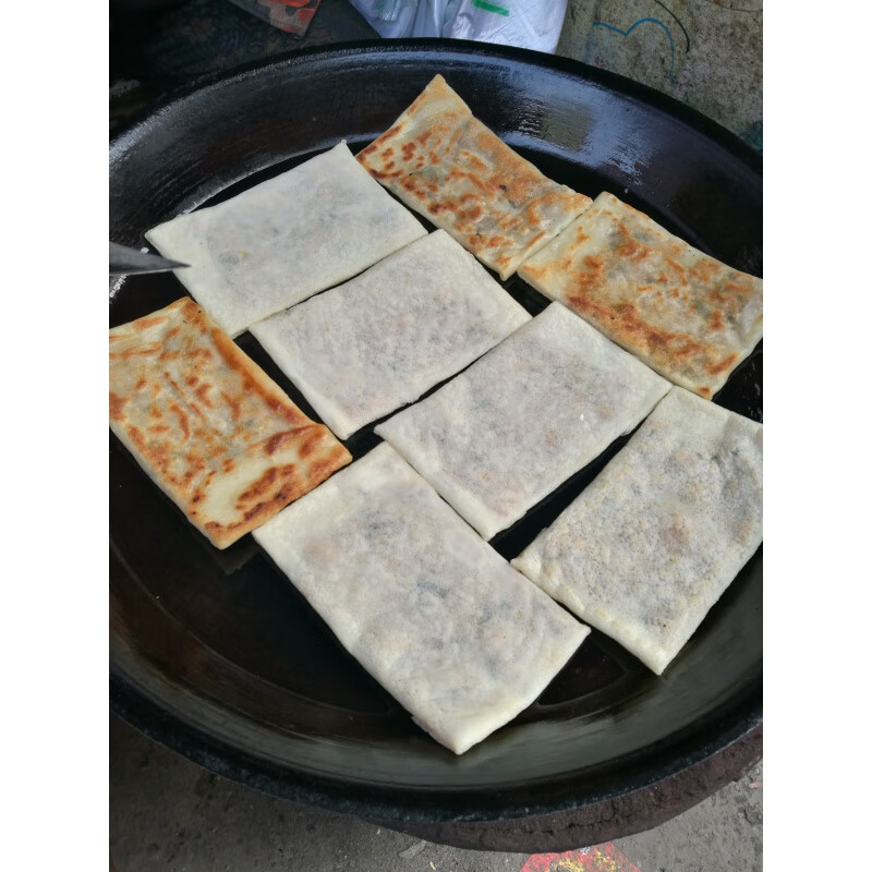 湖北特产糯米豆皮子煎豆皮子监利荆州石首洪湖肉豆皮子炕豆皮 猪肉馅3