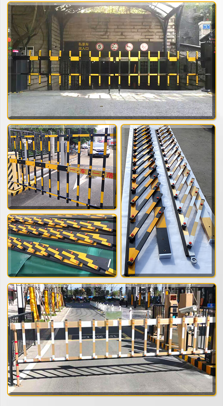 定制停车场栅栏杆道闸杆小区门禁升降杆起降铝合金防砸杆拦车杆 直杆