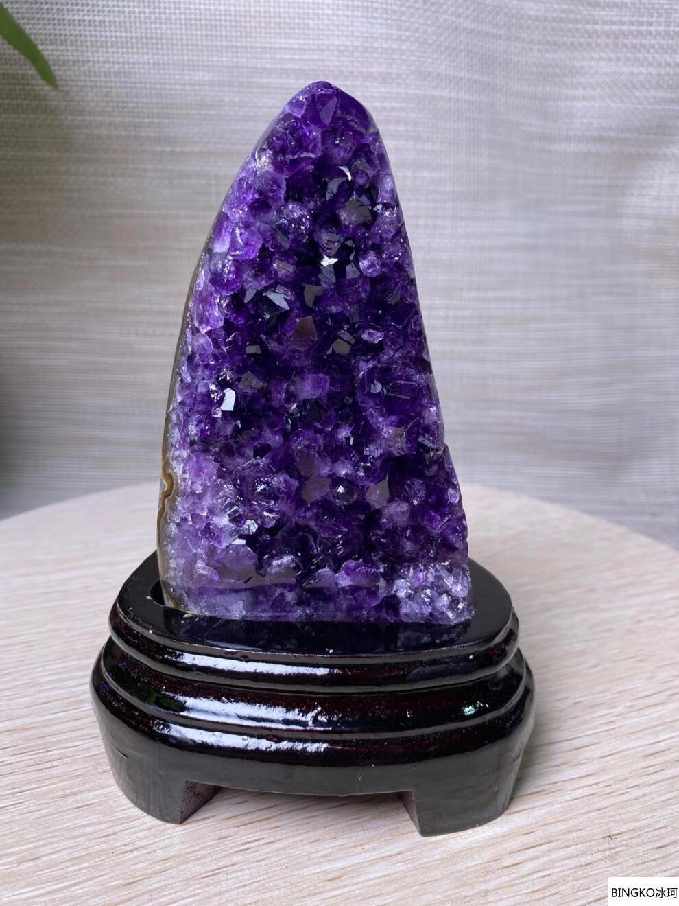 冰珂晶石紫水晶天然紫水晶原石 紫晶洞摆件 家居摆件 水晶洞摆件配