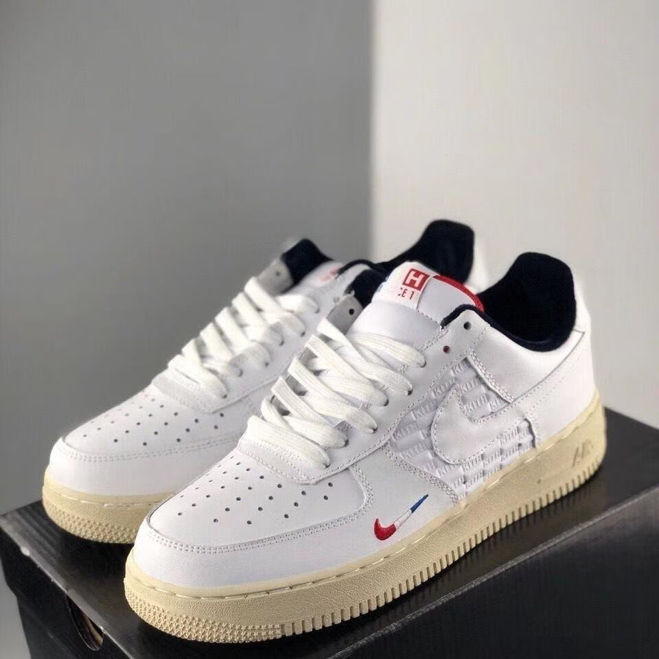 kith x af1 low tokyo空军一号白红刺绣小勾东京法国限定男女板鞋