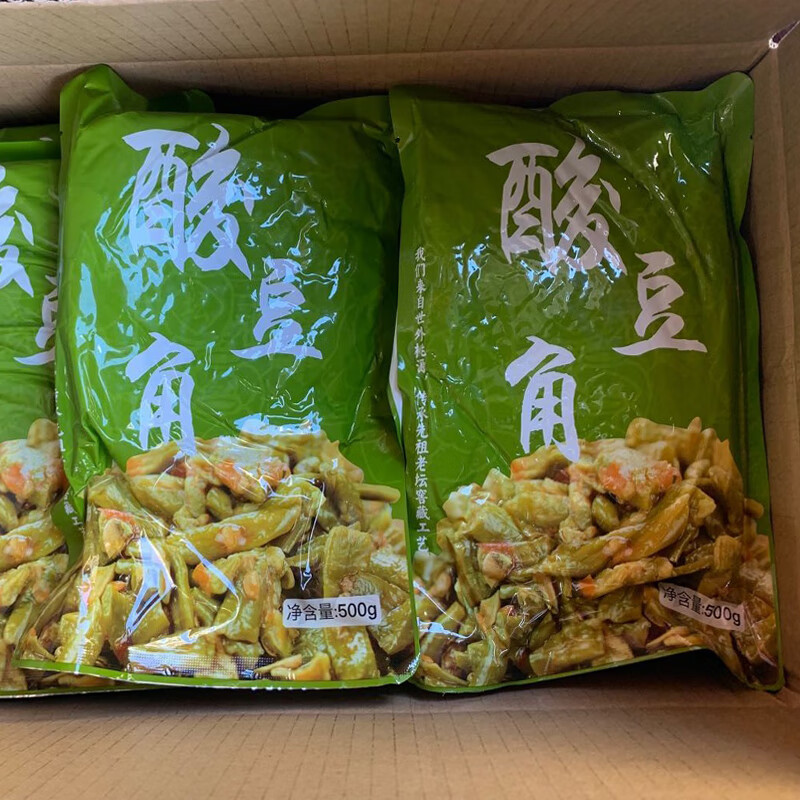 津山口福酸豆角 500克 湖南特产酸豆角豇豆即食拌面炒饭 整件20包