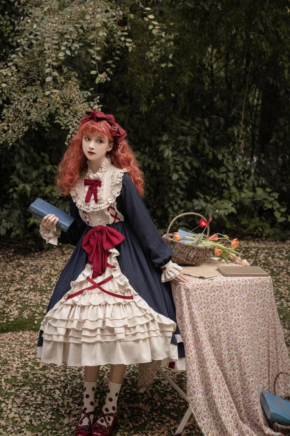 【时尚新款】【高品质】潮粉世家原创正版 奶油白雪姬op 洛丽塔长袖