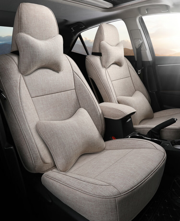 适用于 威驰座套 丰田全包 亚麻布艺 四季座垫 威驰fs专车专用车座套
