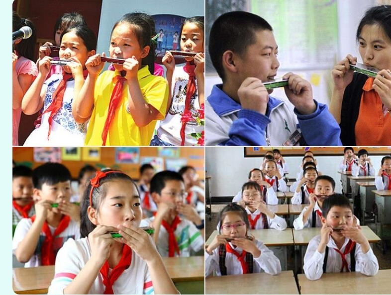 口琴自学教程十孔24孔教学视频教程初学入门儿童学吹口琴定制款全额