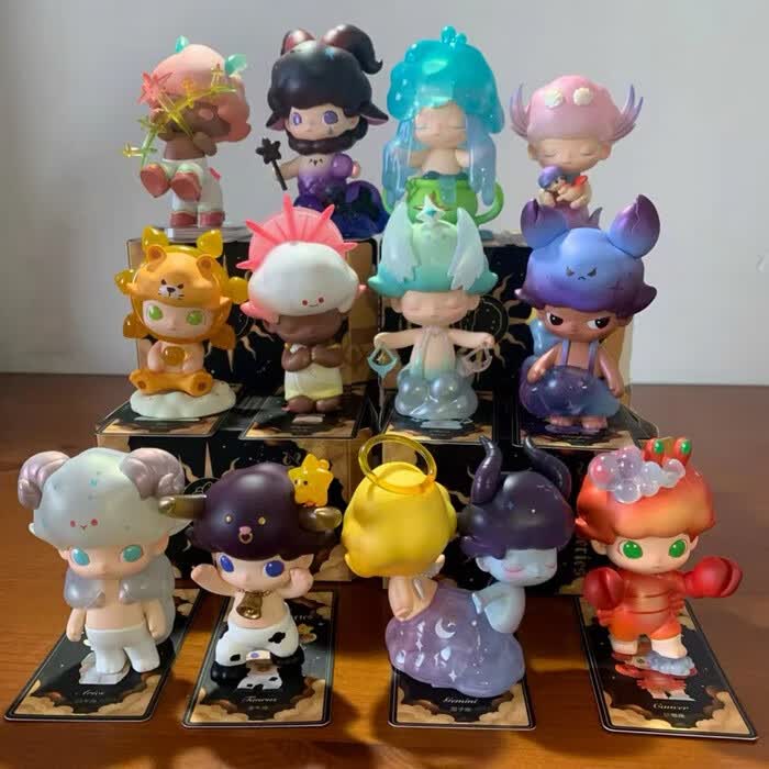 戒指盒盲盒dimoo星座系列盲盒潮流手办公仔摆件射手座拆盒未拆袋