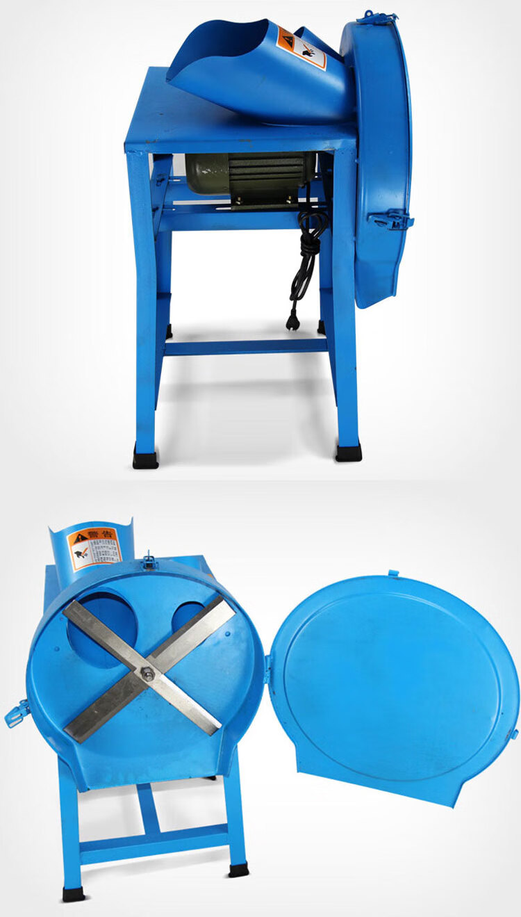 新品猪草粉碎机 电动切草机青草切碎饲料剁打猪草粉碎机小型铡草机器