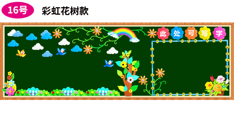 黑板报贴纸 型小学幼儿园教室布置装饰材料班文化墙开学啦装饰墙贴