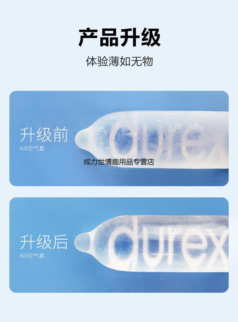 杜蕾斯001air隐薄空气套避孕套超薄润滑隐形安全套男用保险套 套套