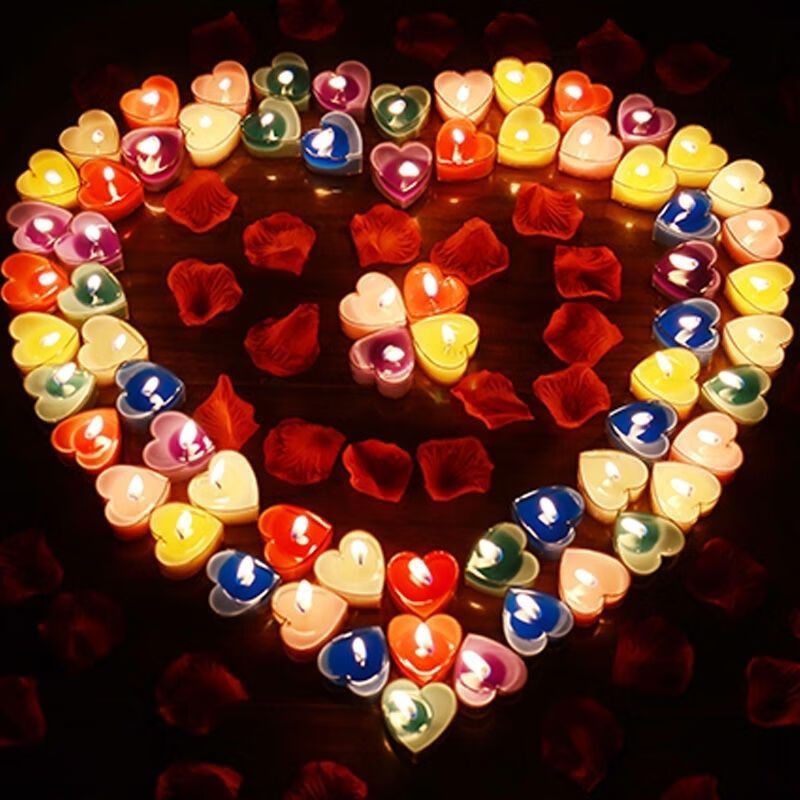 精选好礼创意心形蜡烛浪漫生日表白求婚婚庆蜡烛熏香爱心情人烛光晚餐