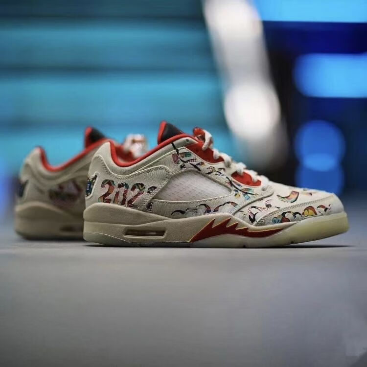 纯原纯原low cny aj5 中国新年白红撕撕乐低帮 dd2240