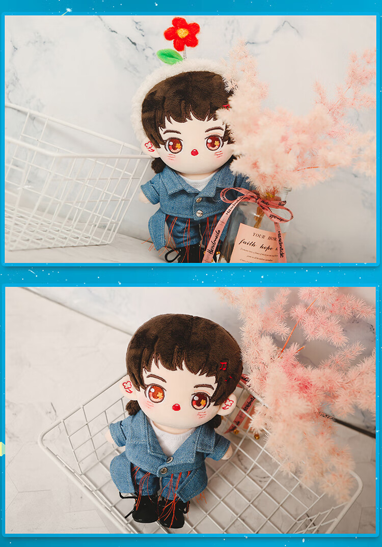 花花华晨宇娃娃公仔玩偶华晨宇周边20花喵喵典藏版换装玩偶 筠筎 花花