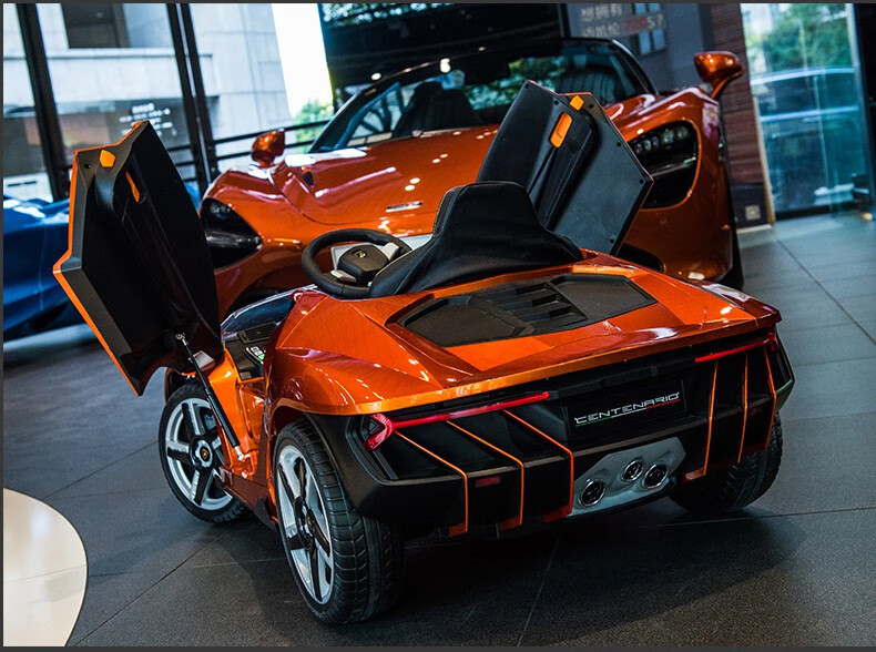 kelisi兰博基尼跑车儿童电动车可坐大人亲子款四轮男女宝宝小孩遥控