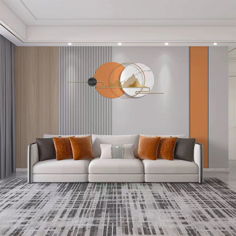 电视背景墙壁纸装饰壁画客厅现代简约沙发卧室影视墙布 轻奢沙发款15