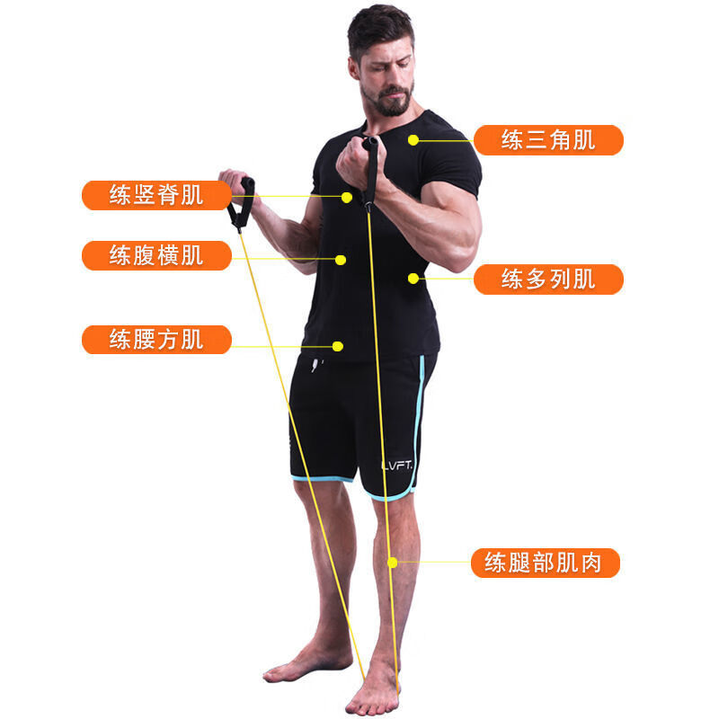 弹力带引体拉力绳弹力绳阻力带多功能拉力器胸肌腹肌训练健身器材弹力