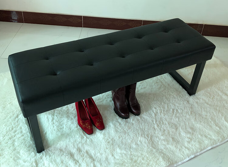 更衣凳软包长条凳鞋店试换鞋凳服装店穿鞋凳长方形沙发凳门口更衣室