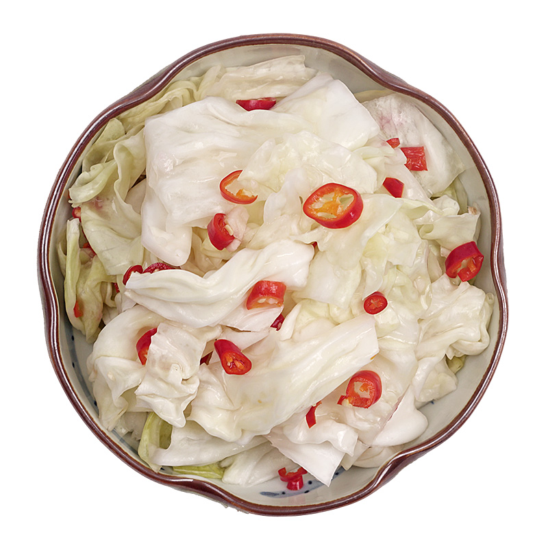 爽口包菜四川泡菜即食开味下饭咸菜手工自制脆辣腌菜500g