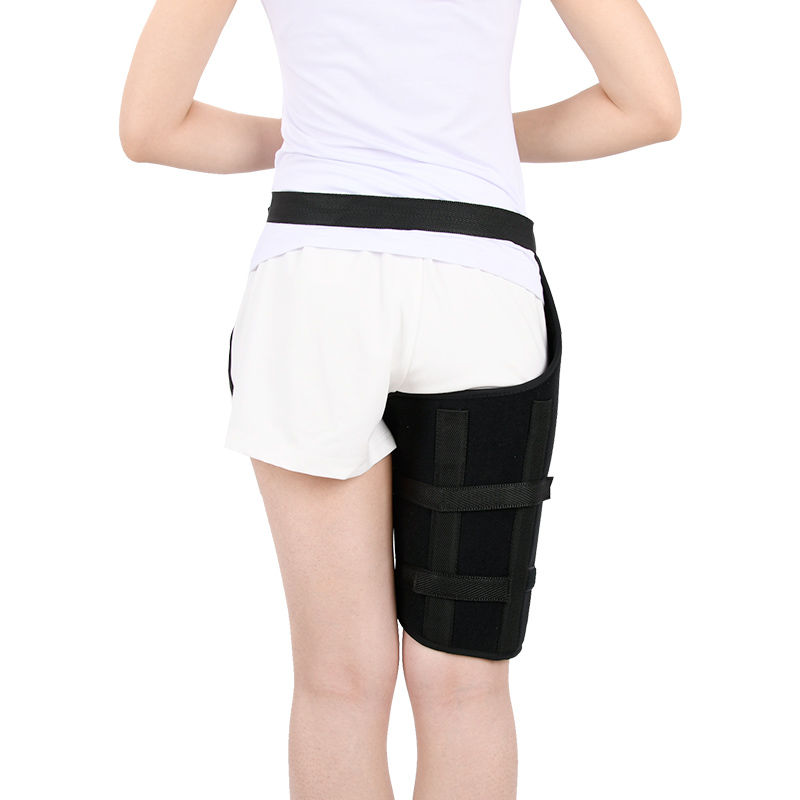 大腿绑带式股骨骨折外固定支具护腿支架替石膏固定透气 l码(高度49cm)