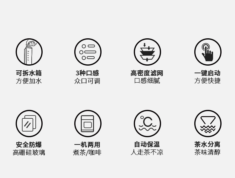 汉姆斯特咖啡机美式家用全自动煮咖啡壶滴漏式小型泡