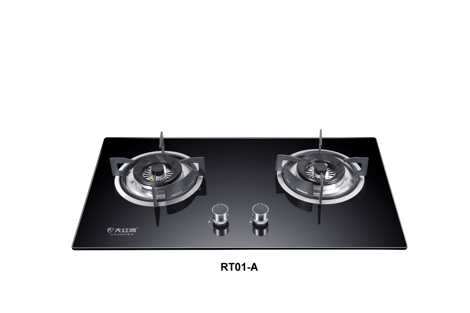 大红鹰高端厨卫电器 燃气灶具高温钢化玻璃嵌入式双灶 rt01-a