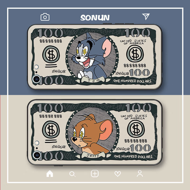 liser 美元猫oppok7x/a32/a9x/a11x/a3/a5/a7x/a72/a92s/a 蓝色 猫和