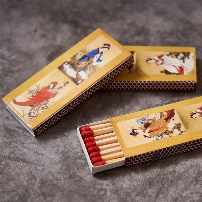 ins抖音同款老式复古怀旧个性宾馆酒店一次性安全洋火火材点香薰蜡烛