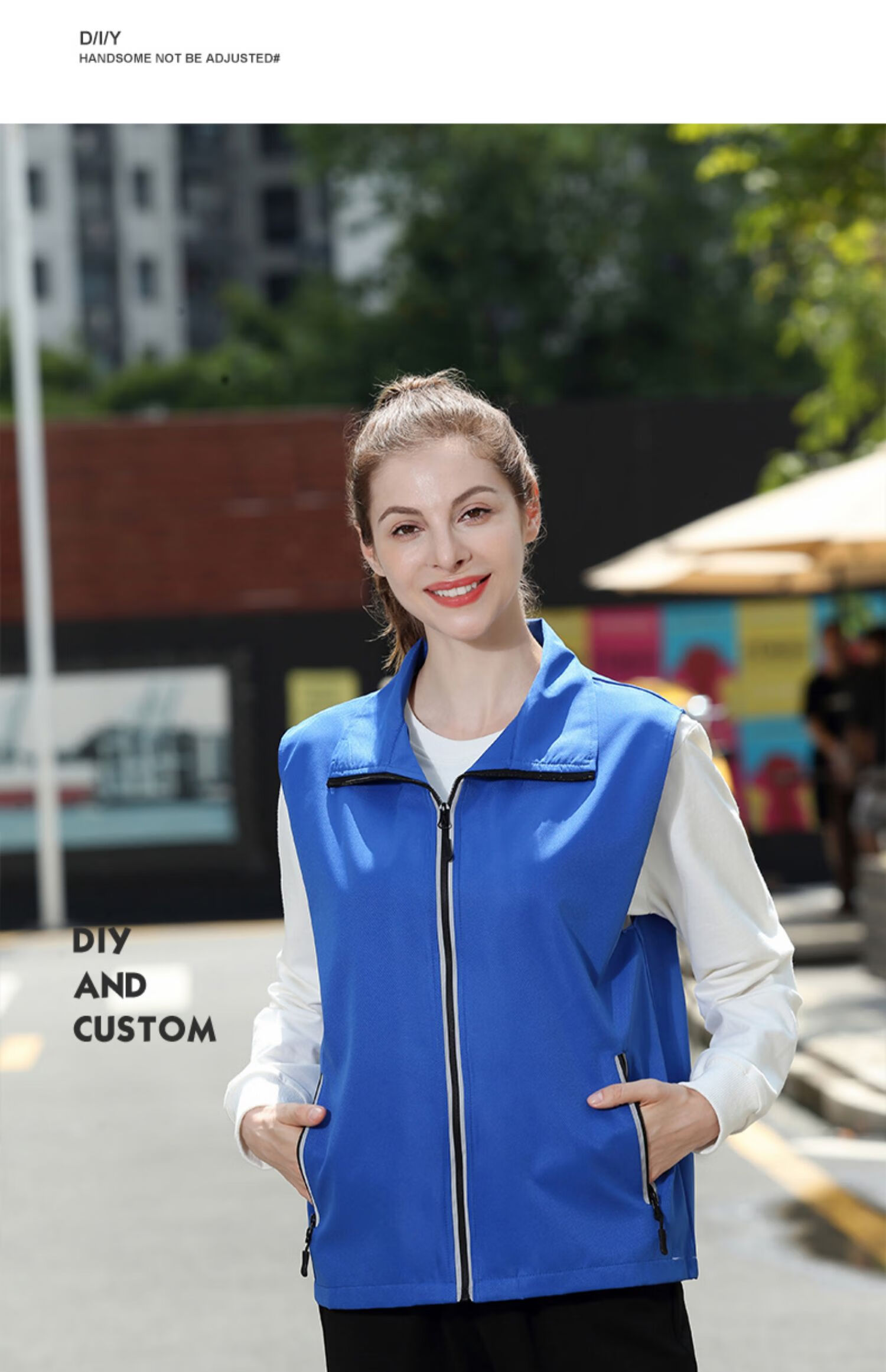 雷宝丽志愿者马甲定制公益义工作服背心团体马夹订做印字logo广告马甲