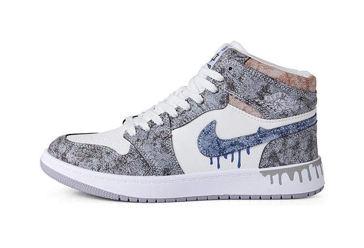 aj高帮女鞋冰淇淋春夏百搭板鞋休闲运动鞋新款奶冰淇淋女35