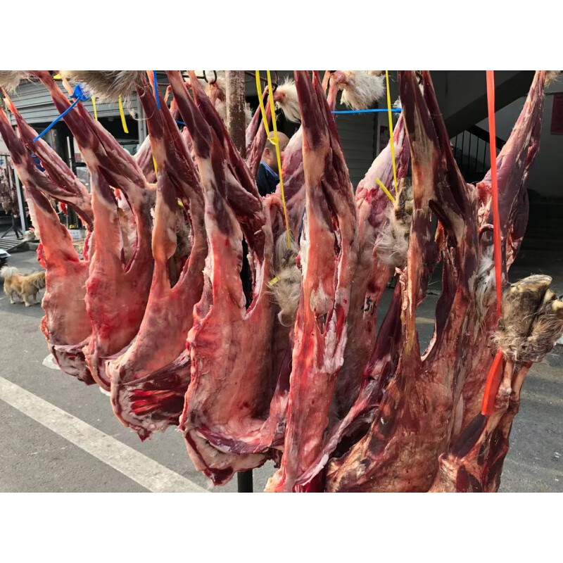 风干羊肉 干风羊肉 叶集羊肉 安徽特产干风羊 散养羊净10斤 半只风干