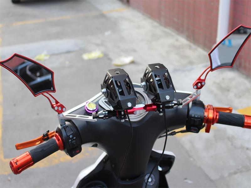 多洛鬼火电动车改装配件适用雅马哈福喜踏板车横杆棒龙头多功能平衡杆