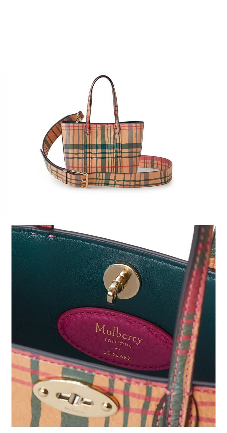 mulberry/玛珀利2021新款50周年限定bayswater 迷你托特包rl6814