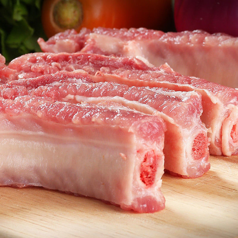 精选猪肋排新鲜肉嫩生猪排骨猪小排多肉肋排肋排条寸排猪前排4斤猪小