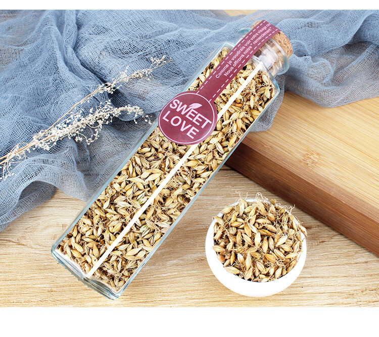 大麦芽茶断奶回奶退奶降泌乳素浓香型生麦芽茶可炒熟配山楂泡水喝