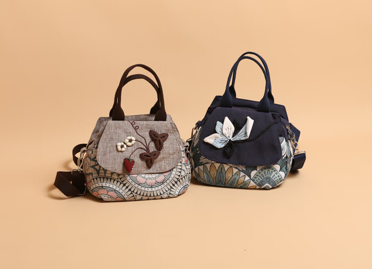 女士小布包包复古包包民族风小布包原创优雅斜挎包搭配古风包包文艺