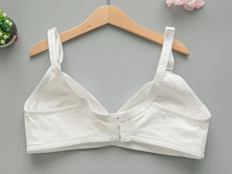 哺乳内衣加大码前开口式薄款无海绵哺乳文胸无钢圈喂奶孕妇内衣女胖mm
