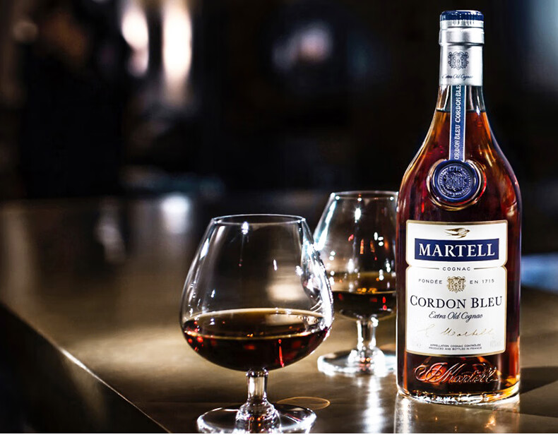 马爹利蓝带 martell cordon bleu 洋酒 干邑白兰地 海外直采 1000ml