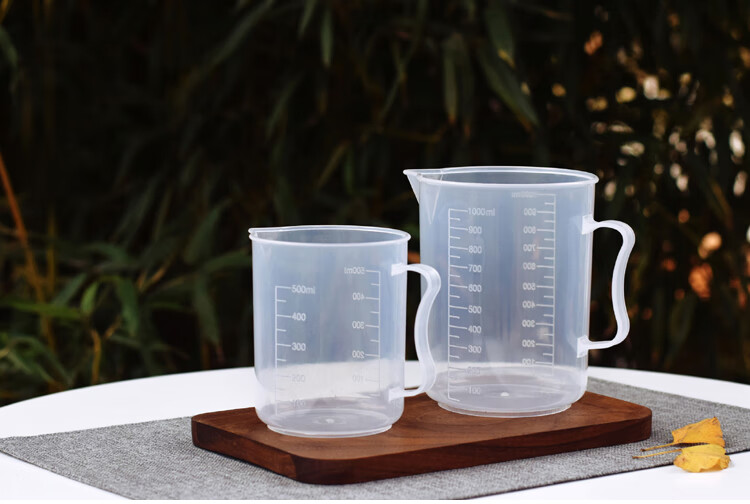 量杯家用刻度杯加厚带把手多肉绿植稀释药物兑营养液配土计量500毫升