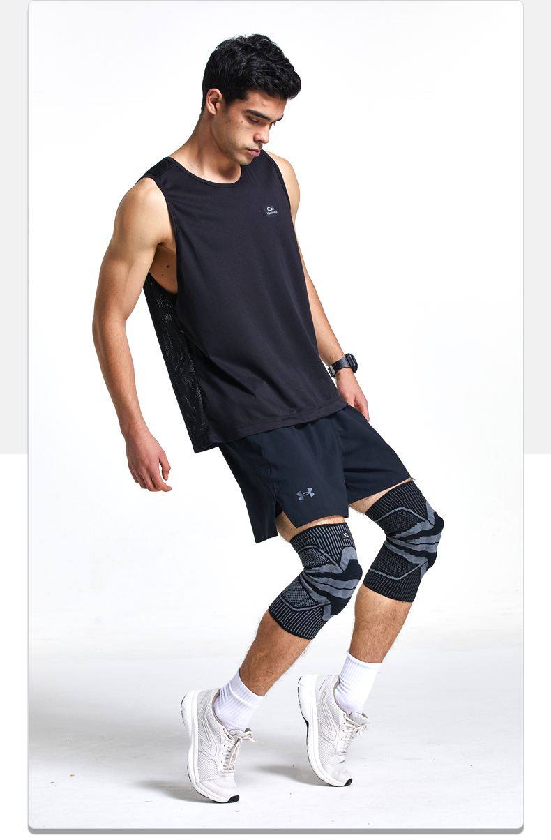 沃尔逊 护膝男运动跑步跳绳膝盖走路关节保护套大码篮球护腿髌骨带夏