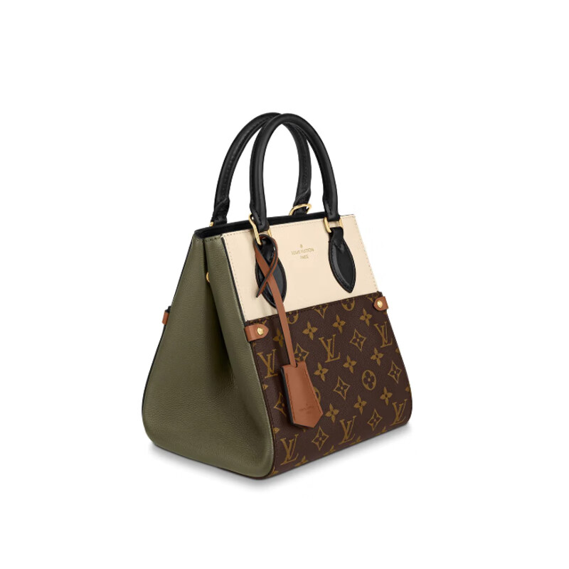 lv/路易威登 2020秋冬新款女包 fold tote 小号手提包 斜挎包 红白拼
