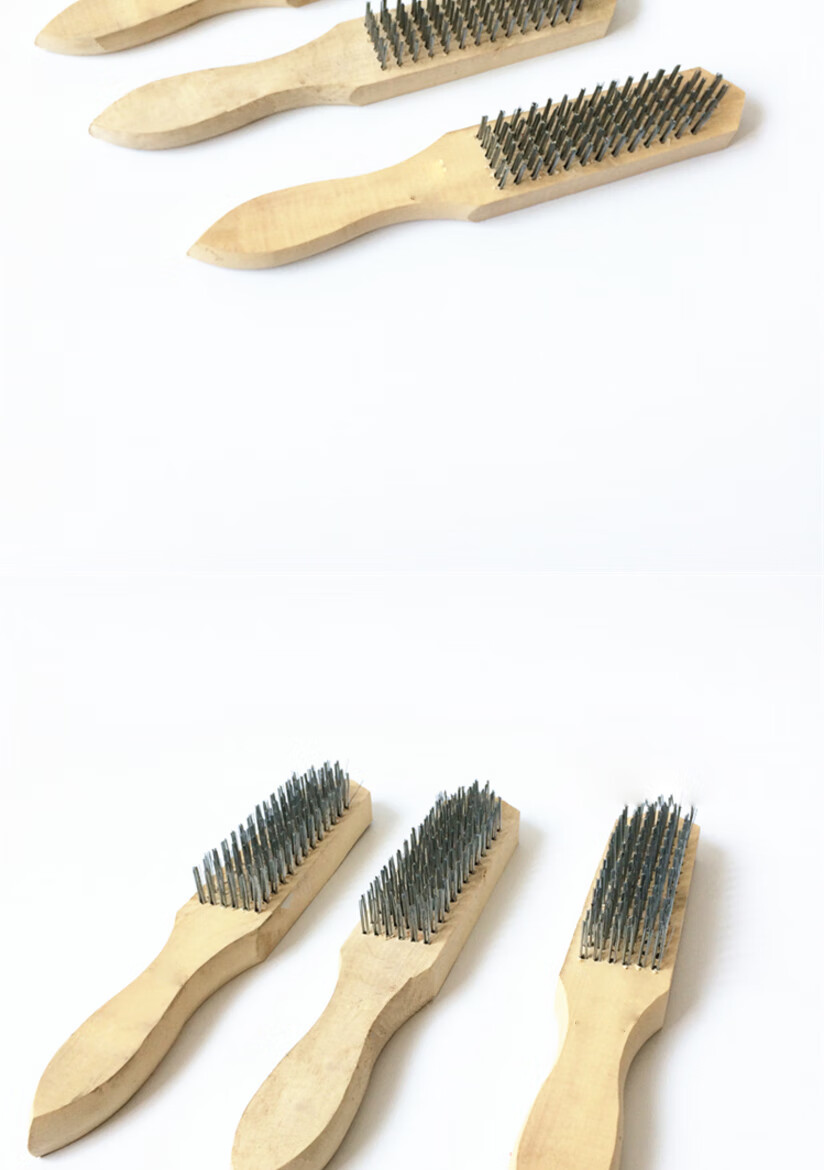 加大加厚实木钢丝刷鱼鳞刨刮鱼鳞器鱼刷家用杀鱼刨卖鱼工具 鱼鳞丝刷