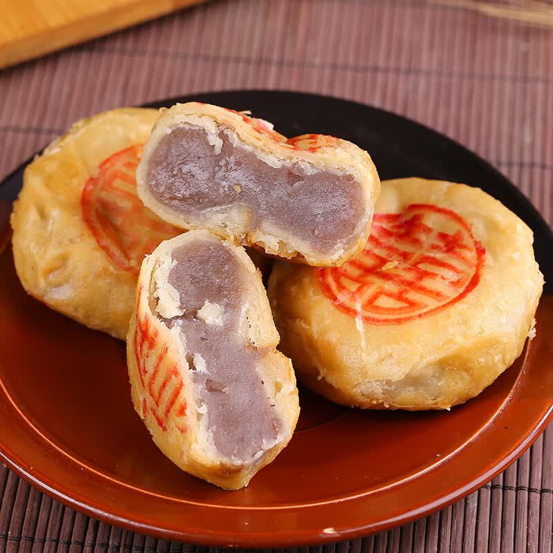 12个礼盒酥皮 潮汕月饼 胡荣泉捞饼潮式豆沙广潮州老式散装 2盒(多