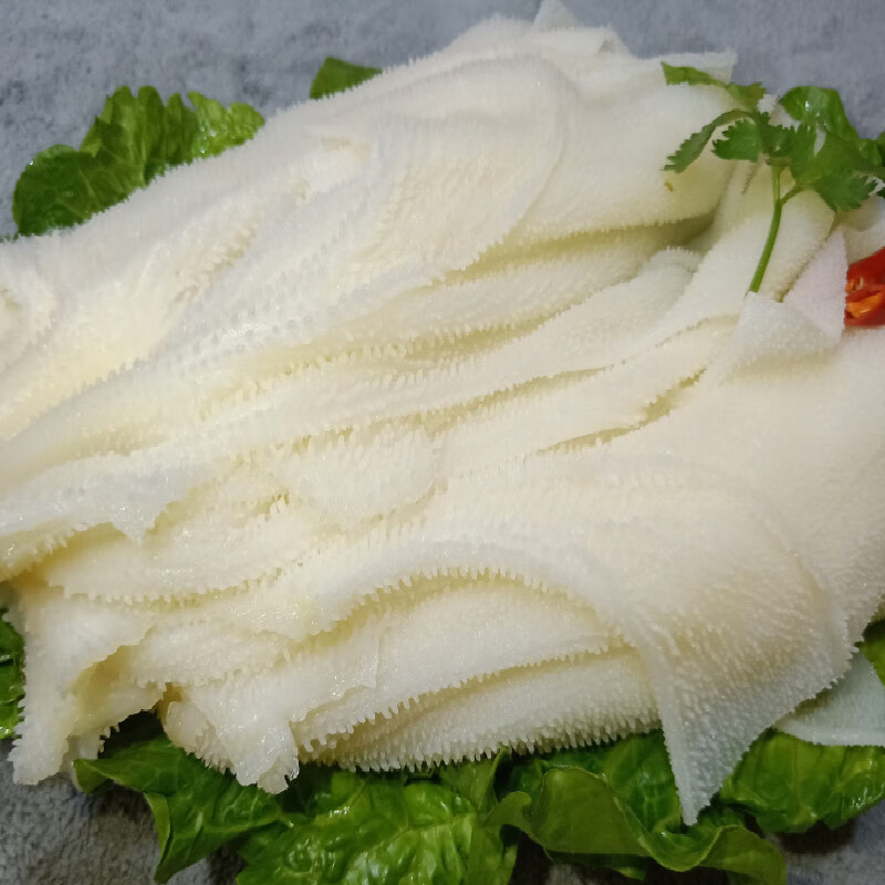 新鲜整个白毛肚带底板牛百叶重庆火锅食材牛肚牛杂冰鲜 5斤