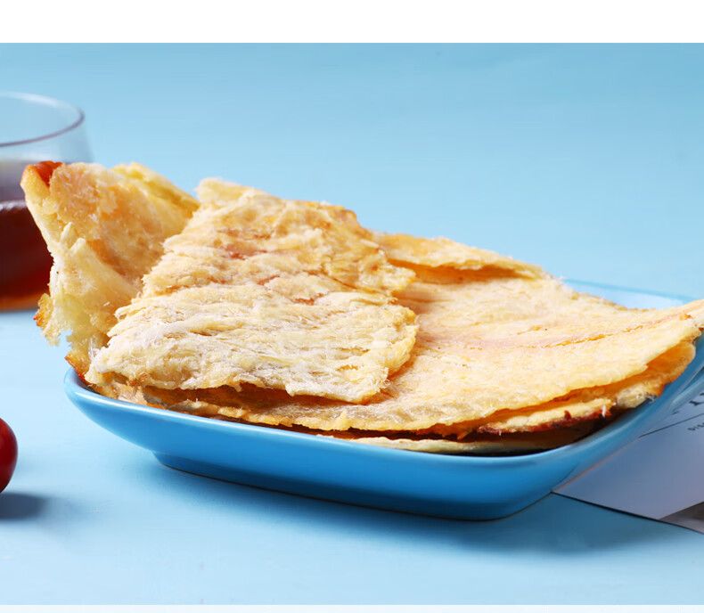 鳕鱼片干烤鱼片袋装孕妇健康营养小鱼干海味零食即食海鲜500g原味500g