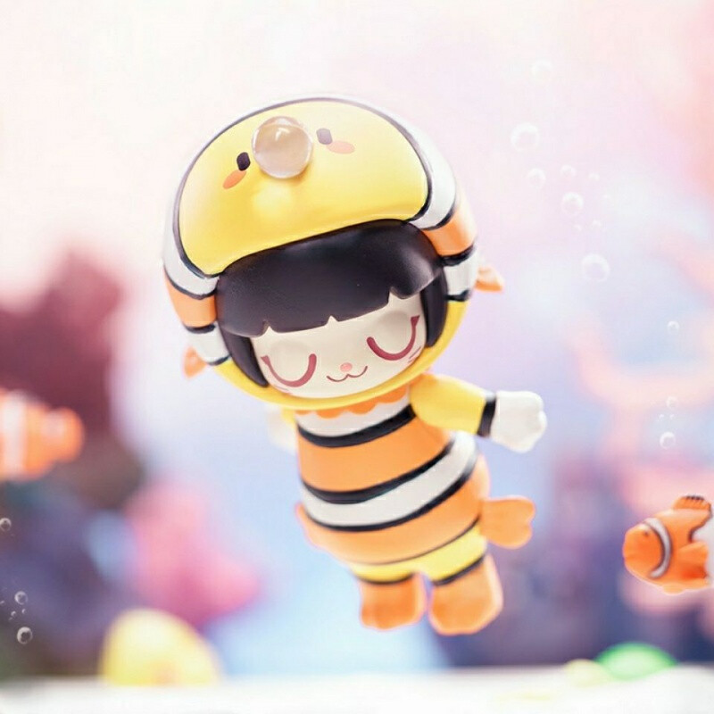 kimmy&miki海底探险海洋系列盲盒潮玩动漫少女心公仔可爱摆件 魔鬼鱼