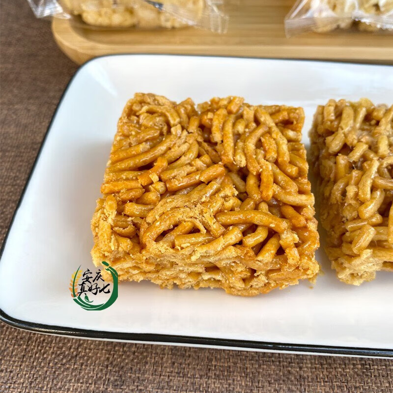 麥隴香雞蛋饊 安慶特產糕點原味香辣味立包散稱500g 原味雞蛋饊500g