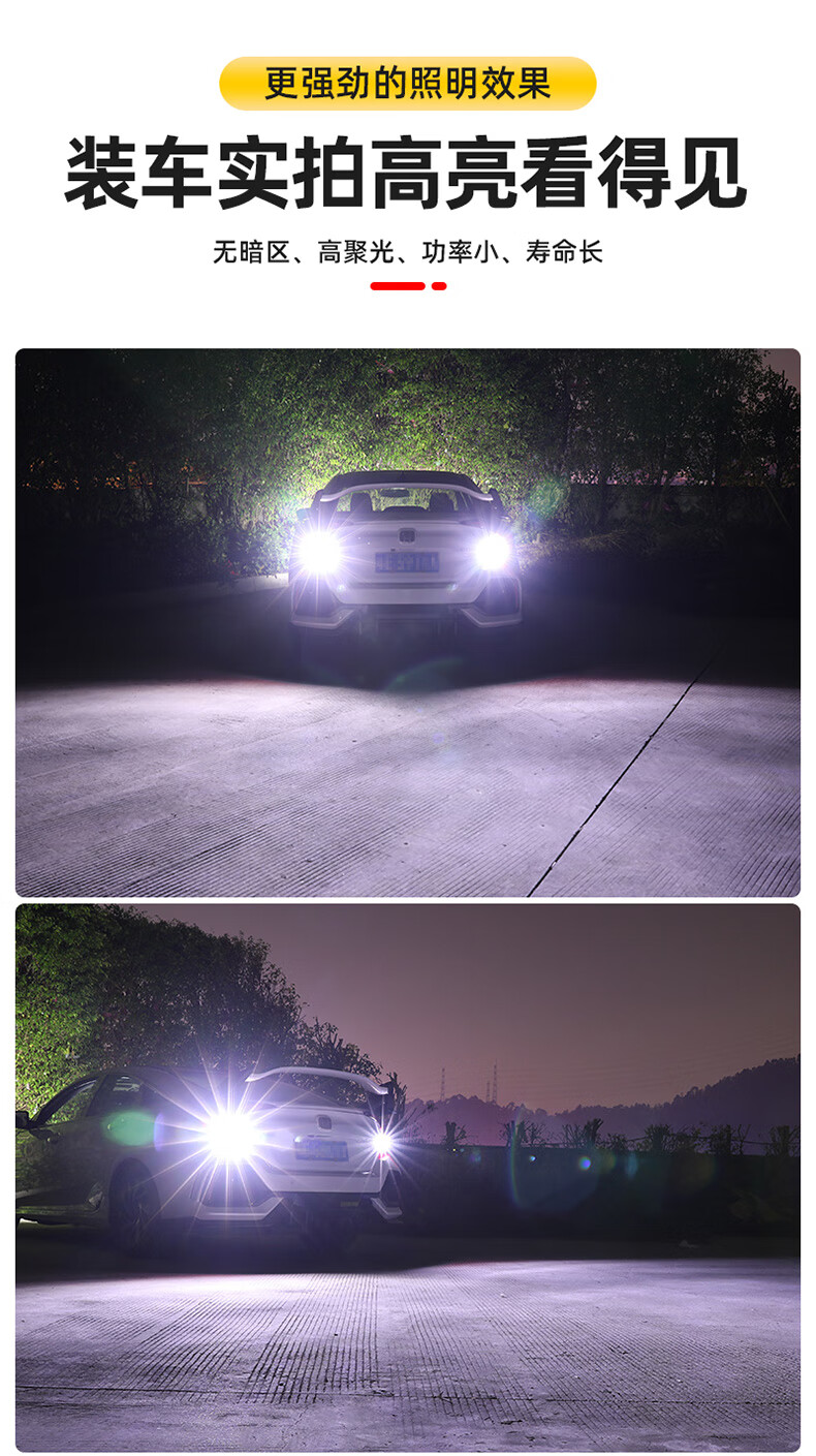 小米mi生态同款汽车倒车灯led超亮辅助灯流氓后尾灯鹰眼爆闪改装1156