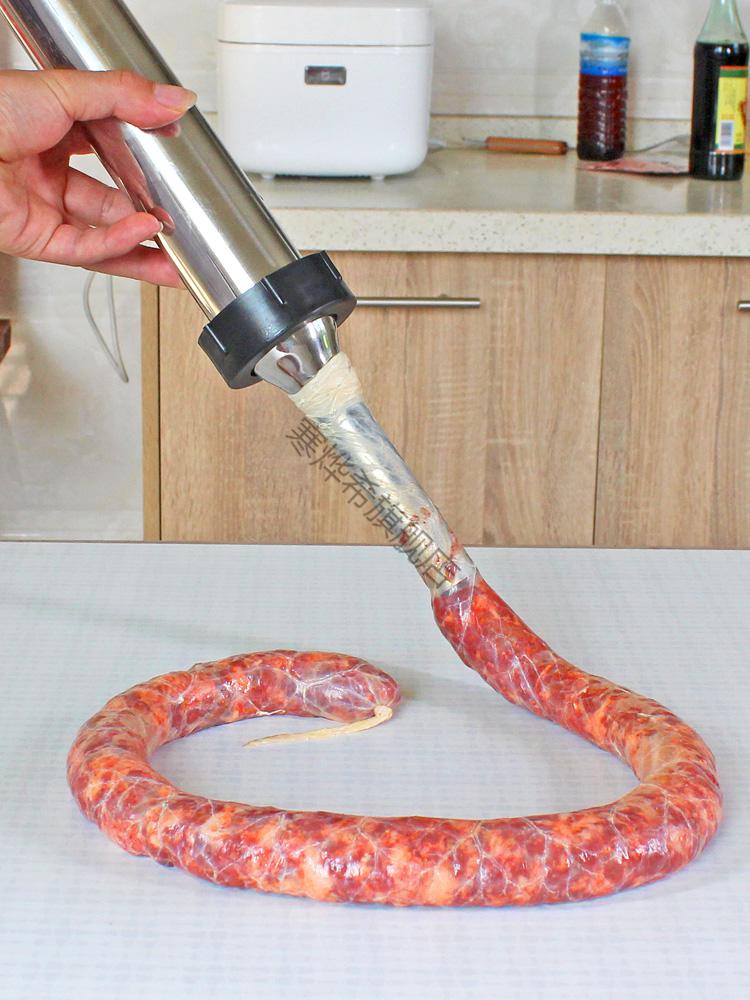 加工火腿肠机器灌香肠器家用手动香肠机灌肠机自制神器小型工具装做罐